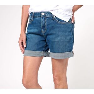 JAG jeans Women's Shorts Sz 8 Alex Boyfriend Short- Brilliant Blue A586739